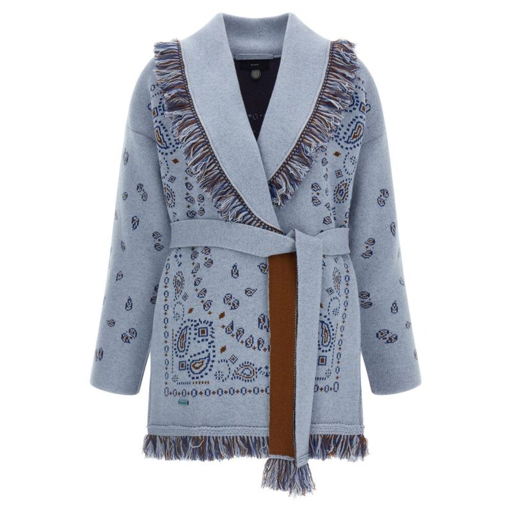 Alanui Blue Cashmere Women's Cardigan